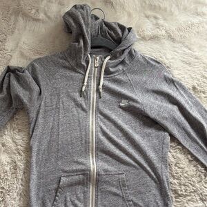 Nike Heather Gray Full-Zip Hoodie
